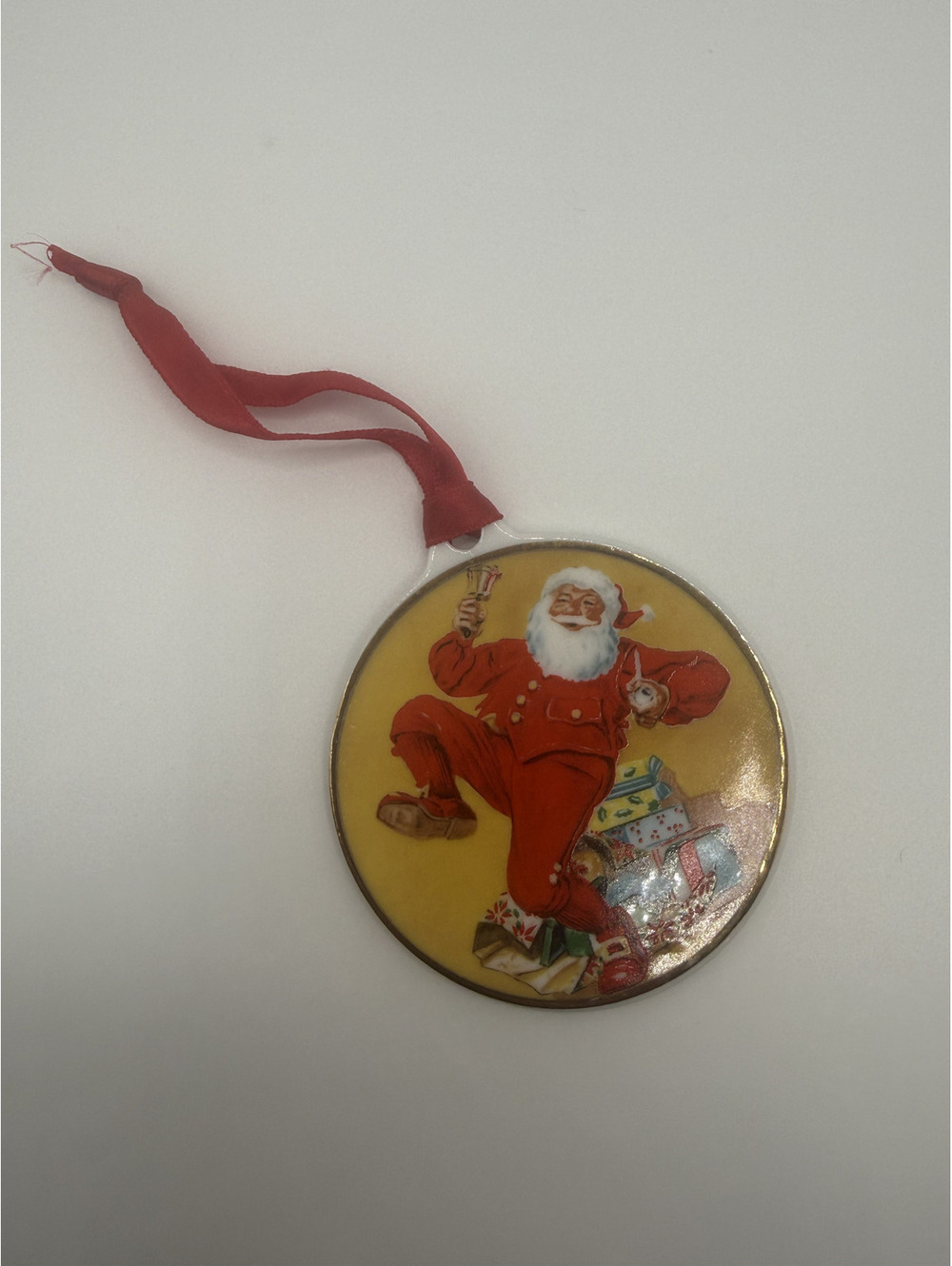 Norman Rockwell 'Ringing in Good Cheer' Christmas Ornament 1984